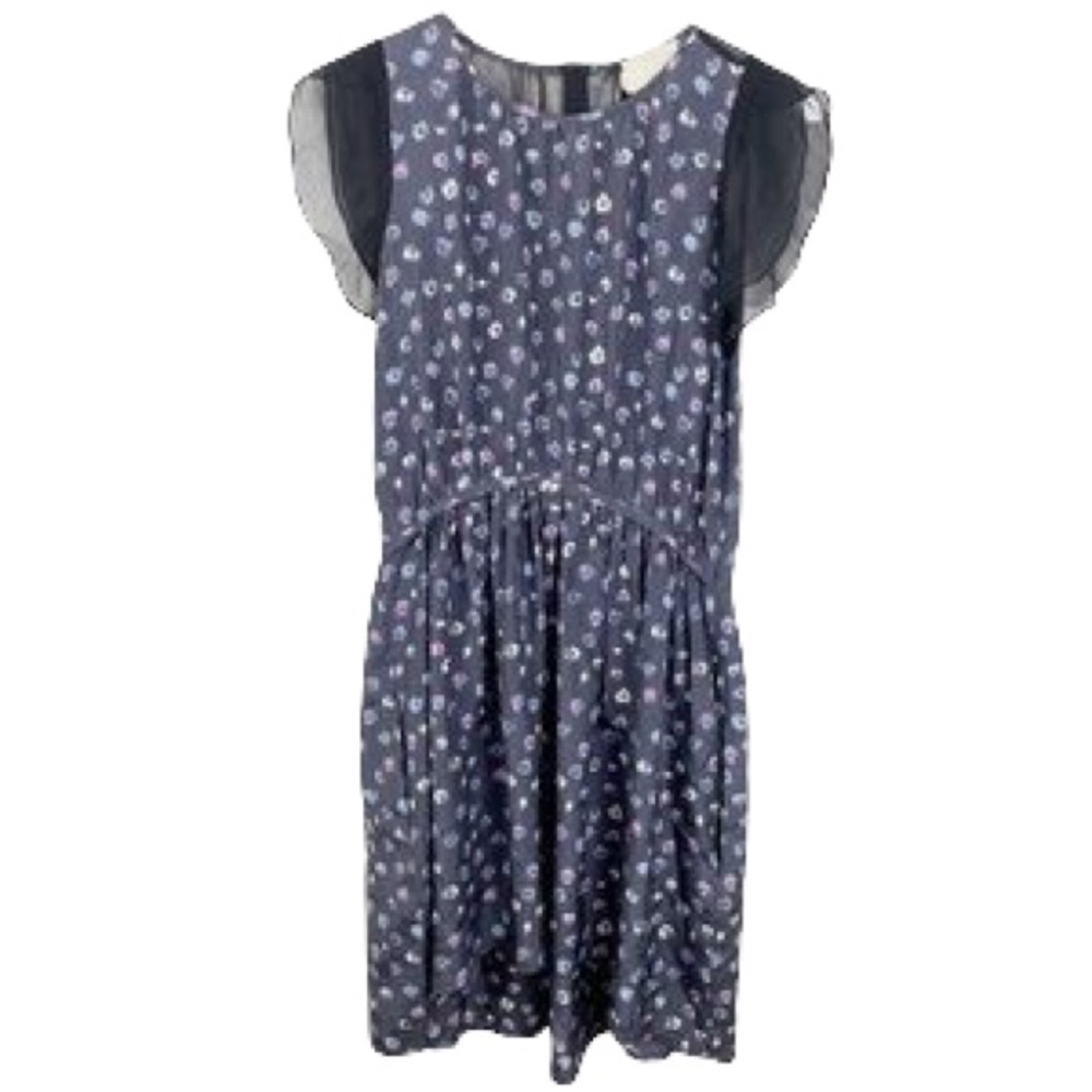 Band of Outsiders Girl. Silk Floral Print Dress XS